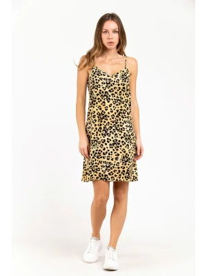 Moschino Sukienka w kolorze żółto-czarnym rozmiar: M