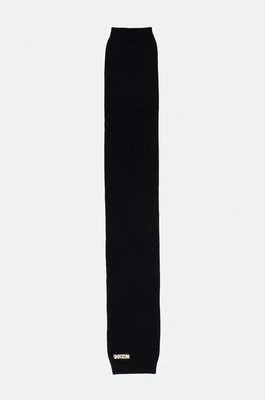 Moschino szalik wełniany kolor czarny gładki M2969 30785