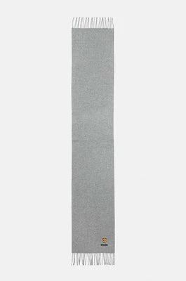 Moschino szalik wełniany kolor szary gładki M5783 50124