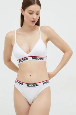Moschino Underwear biustonosz kolor biały gładki