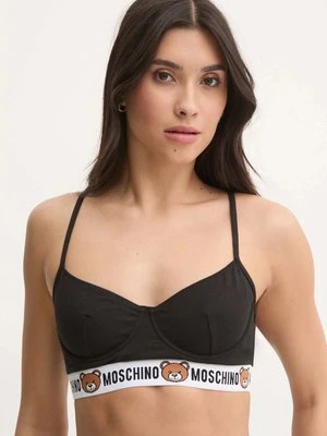 Moschino Underwear biustonosz kolor czarny wzorzysty A14024406