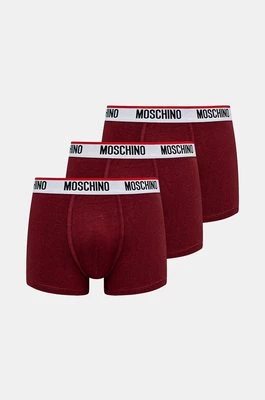 Moschino Underwear bokserki 3-pack męskie kolor bordowy 241V1A13954300