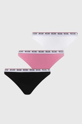 Moschino Underwear figi 3-pack kolor różowy 241V6A23044402