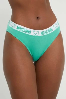 Moschino Underwear figi kolor turkusowy 241V6A13124406