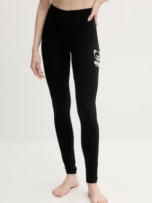 Zdjęcie produktu Moschino Underwear legginsy damskie kolor czarny z nadrukiem 6804.4406