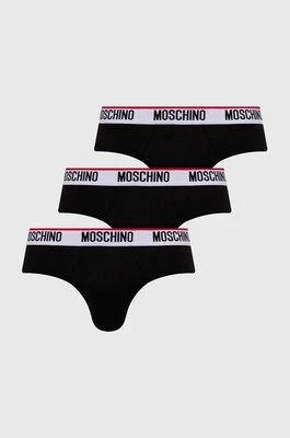 Moschino Underwear slipy 3-pack męskie kolor czarny 241V1A13934300
