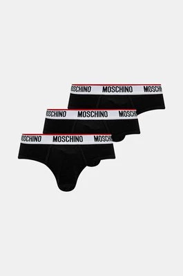 Moschino Underwear slipy 3-pack męskie kolor czarny 241V1A13934300