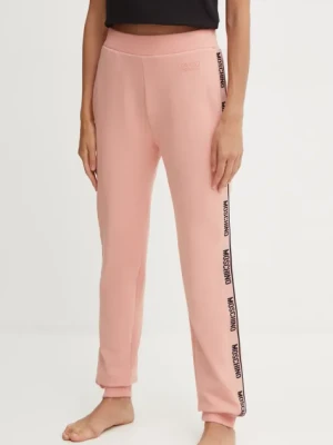 Moschino Underwear spodnie lounge kolor różowy z aplikacją A68924424