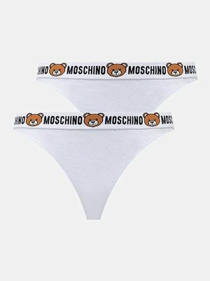 Moschino Underwear stringi 2-pack kolor biały 13854402