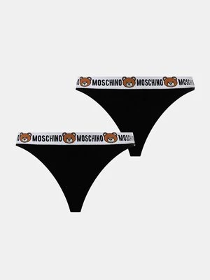 Moschino Underwear stringi 2-pack kolor czarny 13854402