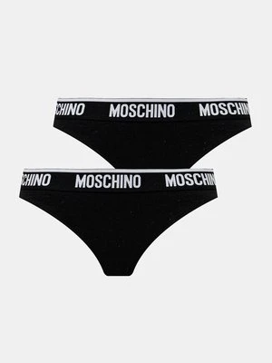 Moschino Underwear stringi 2-pack kolor czarny A13894406