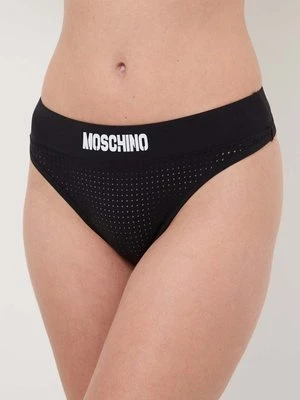 Moschino Underwear stringi kolor czarny 241V6A13084407