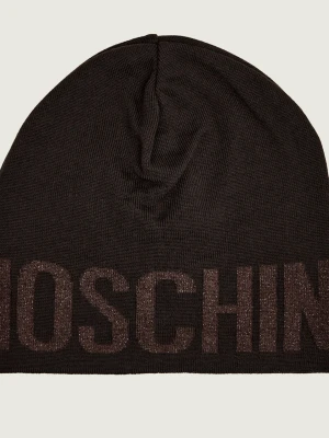 Moschino Wełniana czapka brązowy