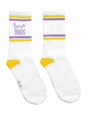 moses. Skarpety "Dog Lover" (produkt niespodzianka) rozmiar: 36-42 biały