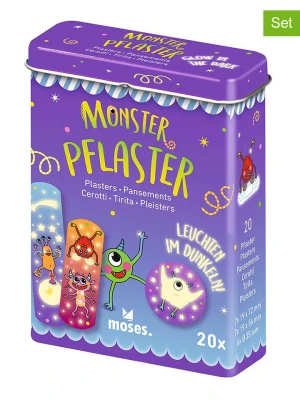 moses. Świecące plastry (2x 20 szt.) "Monster" rozmiar: onesize