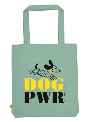 moses. Torba zakupowa "Dog Power" w kolorze zielonym - 42 x 39 cm rozmiar: onesize