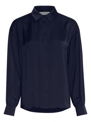 MOSS COPENHAGEN Bluzka "Sandeline" w kolorze granatowym rozmiar: M/L