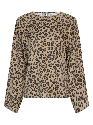 MOSS COPENHAGEN Bluzka w kolorze beżowo-czarnym rozmiar: XS