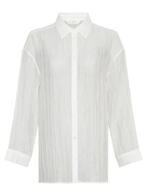 MOSS COPENHAGEN Bluzka w kolorze białym rozmiar: M/L