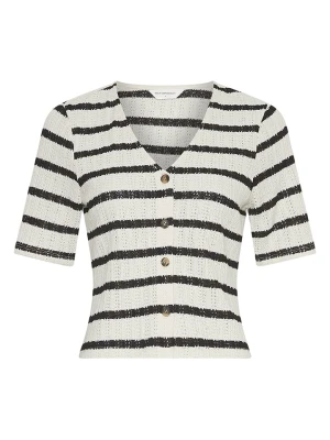 MOSS COPENHAGEN Bluzka w kolorze kremowo-czarnym rozmiar: L