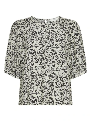 MOSS COPENHAGEN Bluzka w kolorze kremowo-czarnym rozmiar: XL