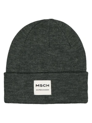 MOSS COPENHAGEN Czapka beanie "Logo" w kolorze antracytowym rozmiar: onesize