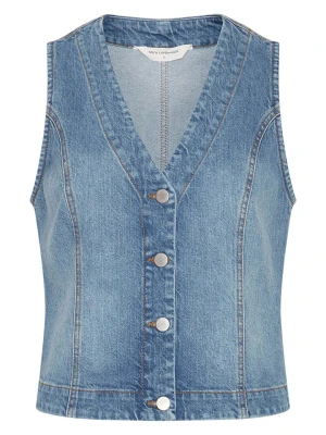 MOSS COPENHAGEN Kamizelka dżinsowa w kolorze niebieskim rozmiar: S