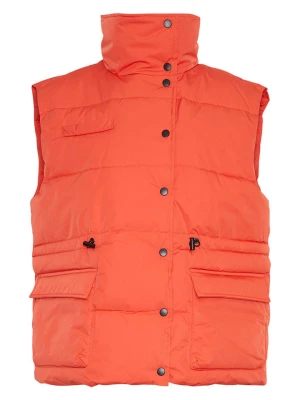 MOSS COPENHAGEN Kamizelka pikowana "Pavinaria" w kolorze pomarańczowym rozmiar: XS/S