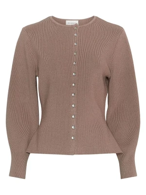 MOSS COPENHAGEN Kardigan "Shaine Lushia" w kolorze beżowym rozmiar: XS / S