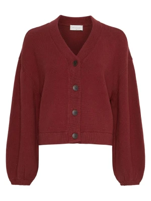 MOSS COPENHAGEN Kardigan "Zafina" w kolorze bordowym rozmiar: S/M