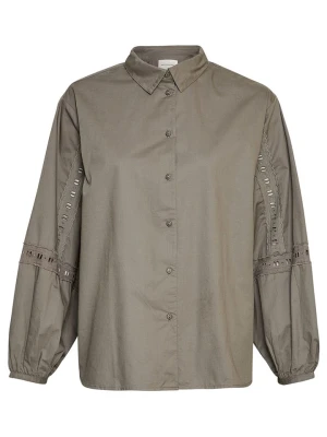 MOSS COPENHAGEN Koszula "Jeovana Petronia" w kolorze khaki rozmiar: M/L