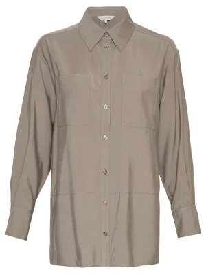 MOSS COPENHAGEN Koszula "Sophine Emma" w kolorze jasnobrązowym rozmiar: S/M