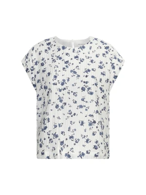 MOSS COPENHAGEN Koszulka "Falisha" w kolorze granatowo-kremowym rozmiar: L