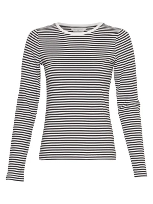 MOSS COPENHAGEN Koszulka "Gemma Hadrea" w kolorze czarno-białym rozmiar: M / L
