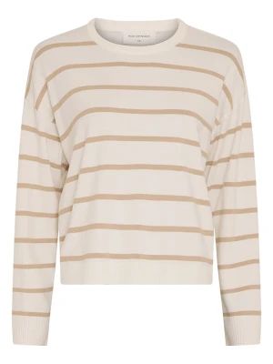 MOSS COPENHAGEN Koszulka "Maura Rachelle" w kolorze biało-beżowym rozmiar: L / XL