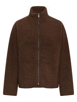 MOSS COPENHAGEN Kurtka pluszowa "Letha" w kolorze ciemnobrązowym rozmiar: XS/S