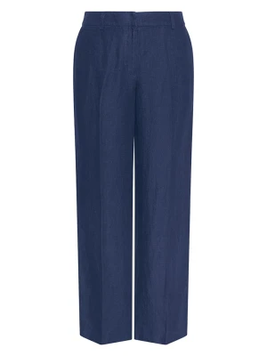 MOSS COPENHAGEN Lniane spodnie w kolorze granatowym rozmiar: XL