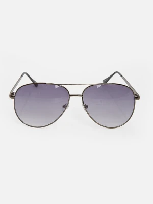 MOSS COPENHAGEN Okulary przeciwsłoneczne "Aviva" w kolorze srebrnym rozmiar: onesize