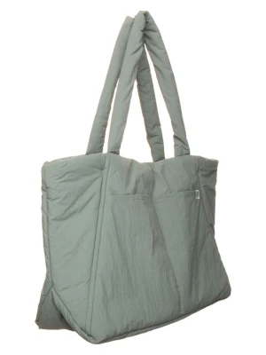 MOSS COPENHAGEN Skórzany shopper bag w kolorze miętowym - 45 x 35 x 20 cm rozmiar: onesize
