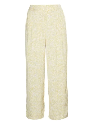 MOSS COPENHAGEN Spodnie "Bahita Myrina" w kolorze beżowo-białym rozmiar: M