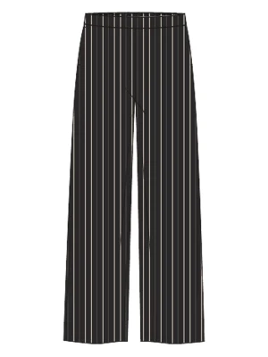 MOSS COPENHAGEN Spodnie "Mikelle Joanita" w kolorze czarno-kremowym rozmiar: XS