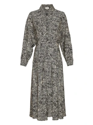 MOSS COPENHAGEN Sukienka "Amabella" w kolorze beżowo-czarnym rozmiar: M
