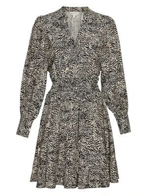 MOSS COPENHAGEN Sukienka "Amabella" w kolorze beżowo-czarnym rozmiar: S