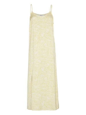 MOSS COPENHAGEN Sukienka "Bahita Myrina" w kolorze beżowo-białym rozmiar: L