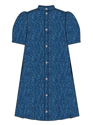 MOSS COPENHAGEN Sukienka dżinsowa "Shayla" w kolorze niebieskim rozmiar: S