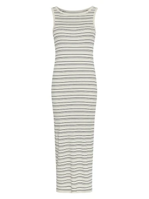 MOSS COPENHAGEN Sukienka "Gubbi Rasmia" w kolorze biało-czarnym rozmiar: M/L
