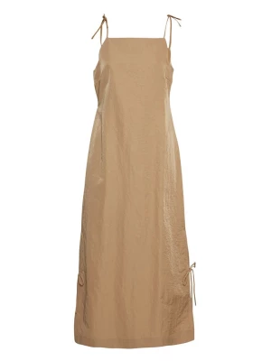 MOSS COPENHAGEN Sukienka "Hanna" w kolorze beżowym rozmiar: L