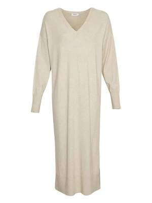 MOSS COPENHAGEN Sukienka "Hermine Rachelle" w kolorze beżowym rozmiar: L/XL