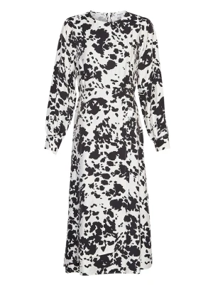 MOSS COPENHAGEN Sukienka "Karalynn" w kolorze biało-czarnym rozmiar: XS