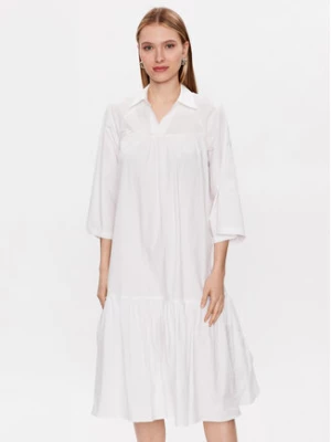 Moss Copenhagen Sukienka koszulowa Danaya 17266 Biały Regular Fit